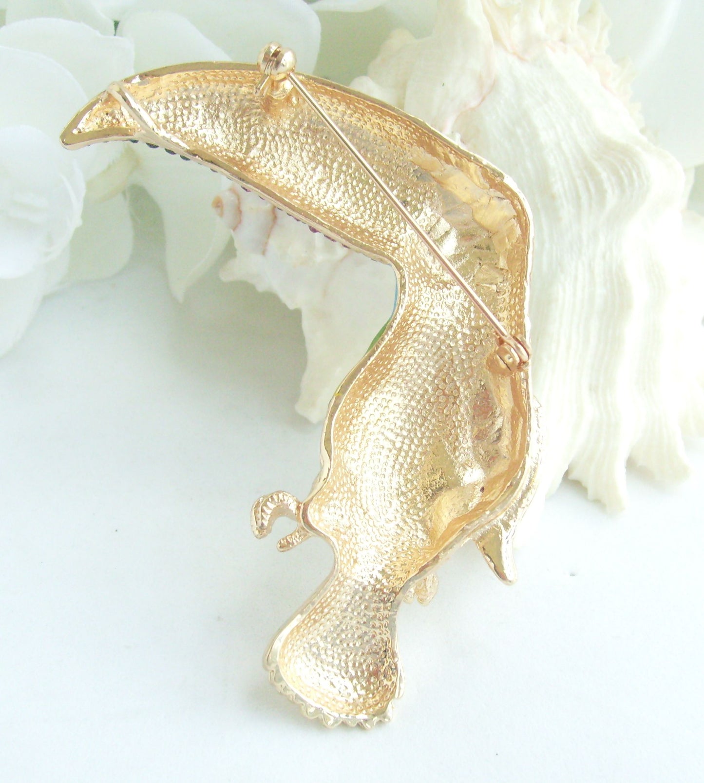 Sindary Costume Jewelry Animal Multicolor Bird Brooch Pin Pendant Rhinestone Crystal SP02109C5